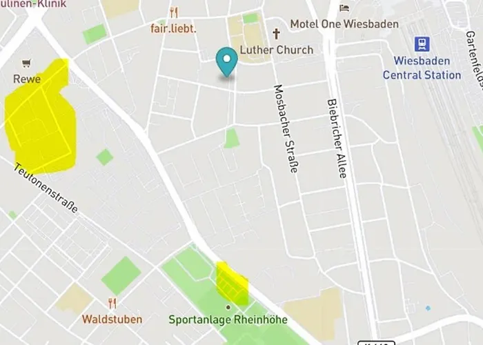 Bahnhofsnahe, Ruhige Und Sonnige 2 Zimmerwohnung Im Dichterviertel 公寓 威斯巴登